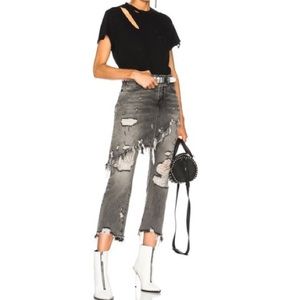 R13 Double Classic Shredded Jeans